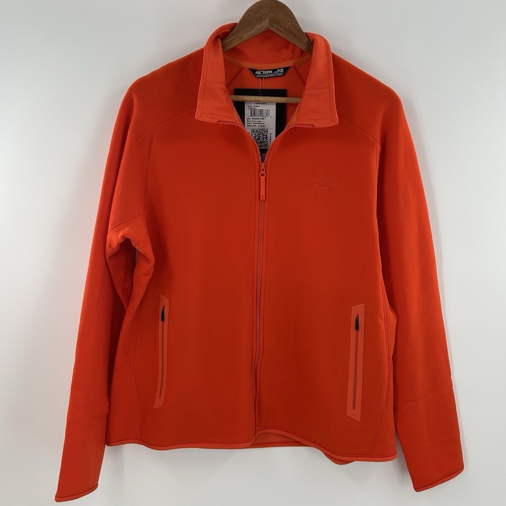 Arc'teryx Kyanite Jacket Women's XL Orange Full Zip Gorpcore Fleece NWT - Picture 2 of 7